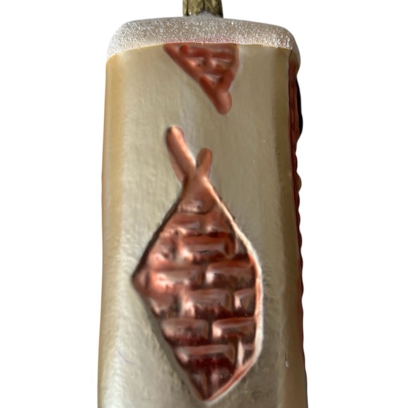 Santa Claus Holiday Ornament - Red and Green - Santa's Visit by E.M.Merck 1996 - Picture 4 of 7